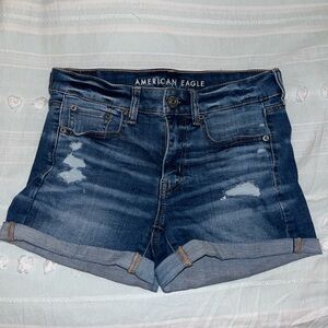 American Eagle Outfitters Dark Blue Jean Shorts